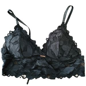 Danskin Black Bralette L